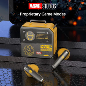 Marvel slide cover TWS 60ms low latency earphone