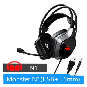 Monster N1 N1S 3.5MM/USB gaming headphones new