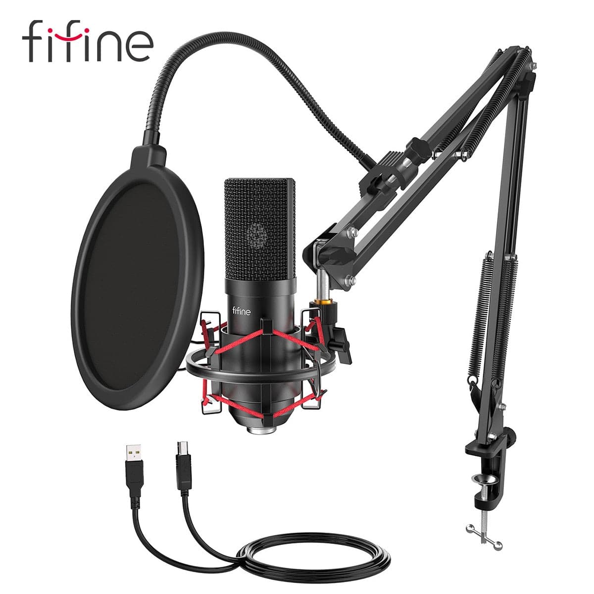 FIFINE T669 USB Studio Condenser Microphone/open box for parts