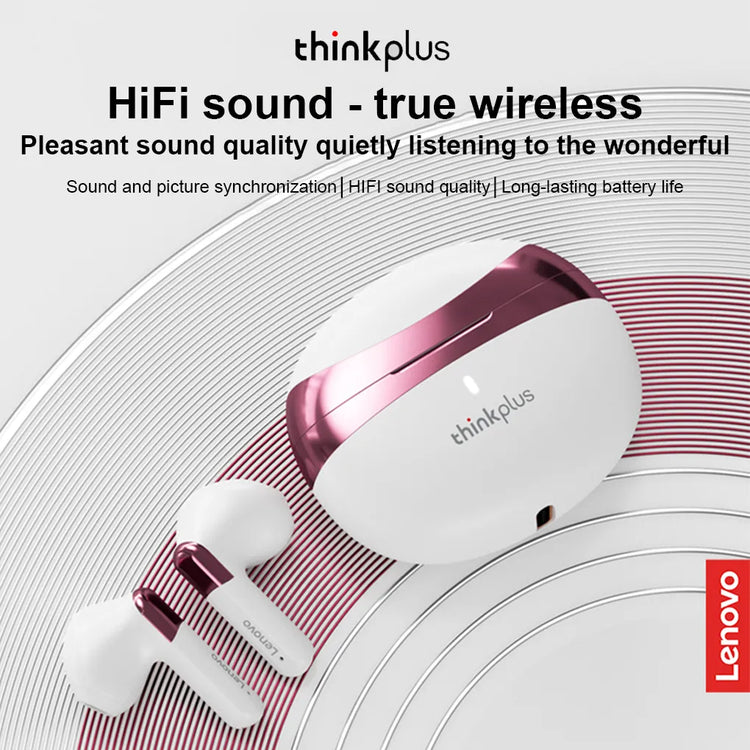 Lenovo Original TWS Bluetooth HiFi Sound True Wireless Earphones