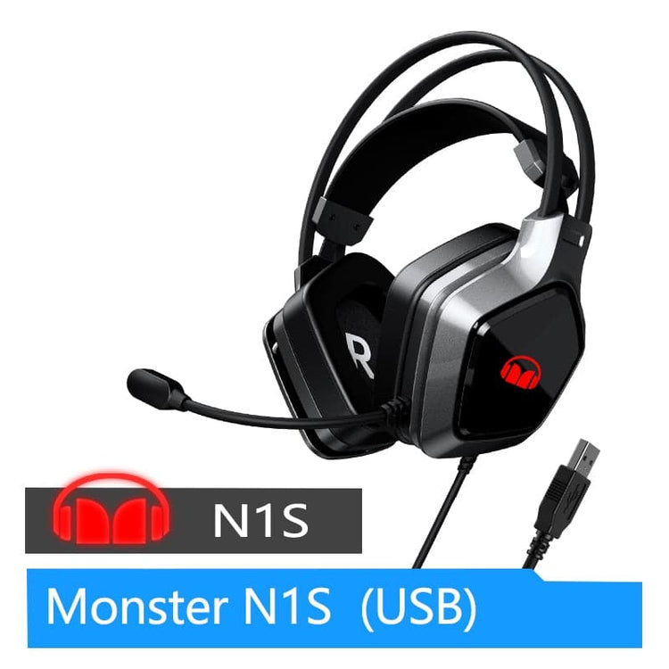 Monster N1 N1S 3.5MM/USB gaming headphones new