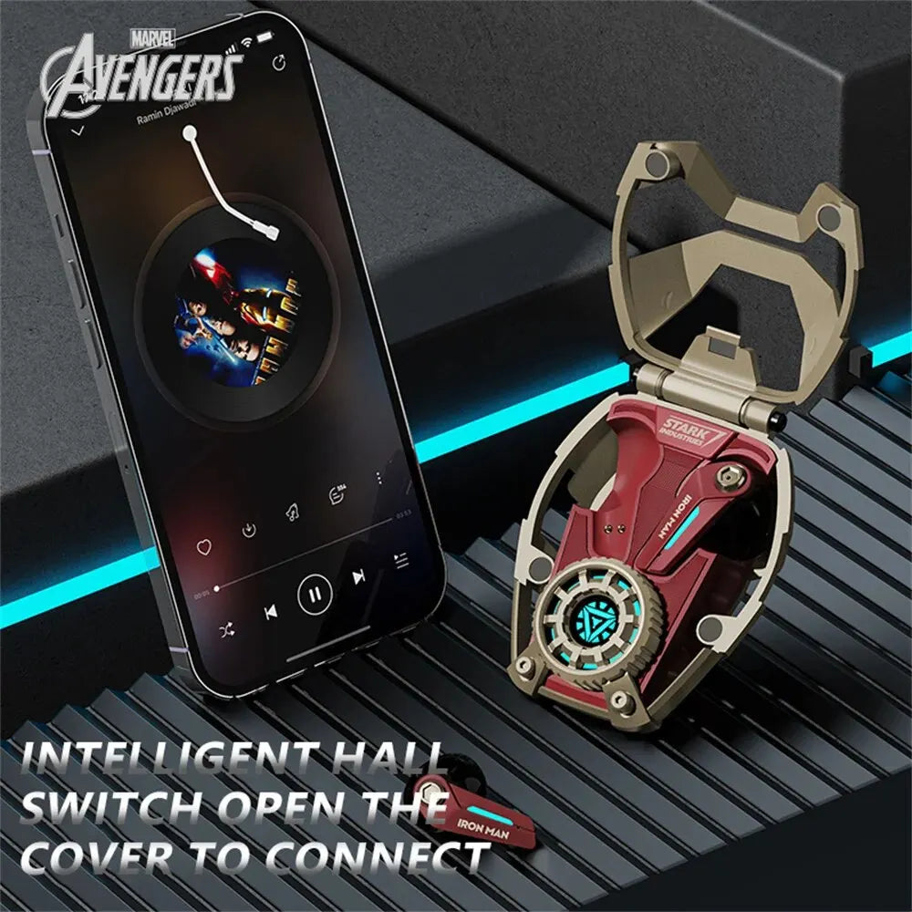 Disney Marvel Necklace 3D HIFI Bluetooth Earphones