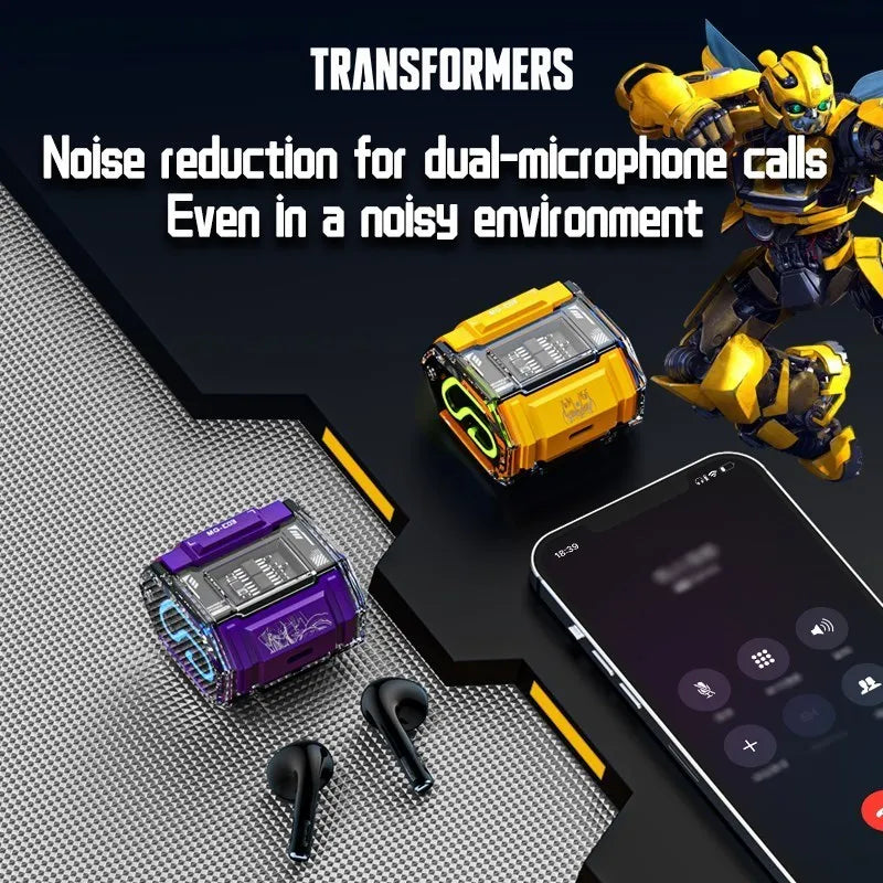 Transformers TWS bluetooth 5.3 HiFi sound low latency earphones