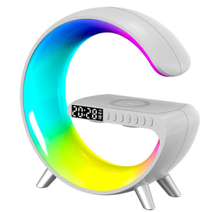 wireless bluetooth speaker LED atmosphere RGB light alarm clock desk lamp
