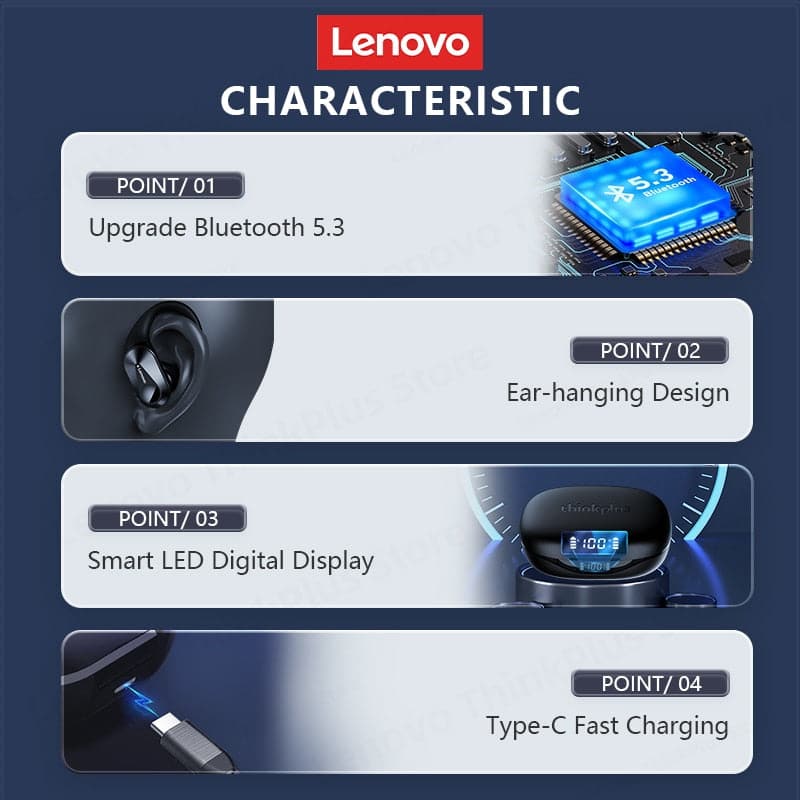 Lenovo LP75 TWS bluetooth  earphones