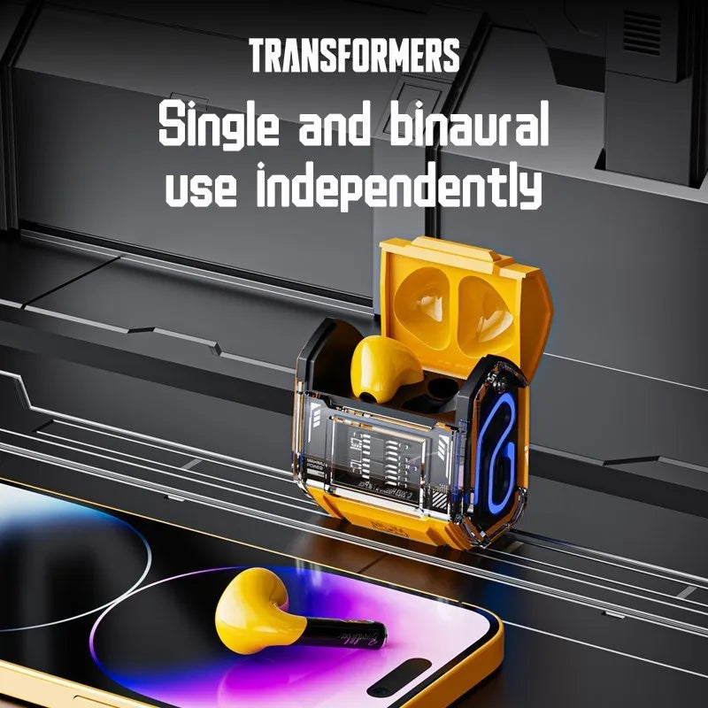 Transformers TWS bluetooth 5.3 HiFi sound low latency earphones
