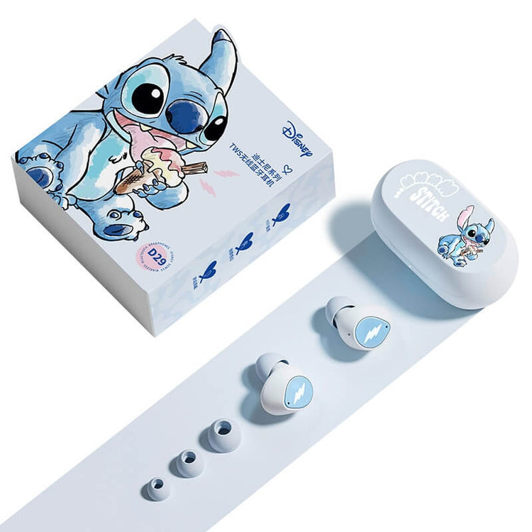 Disney stitch TWS waterproof deep bass wireless earphones