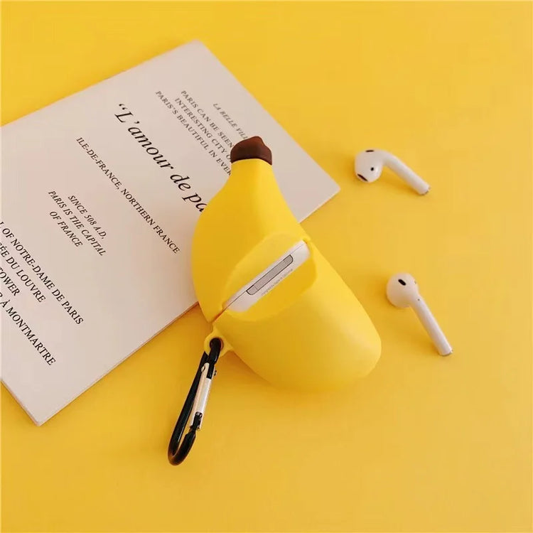 Cute Three-dimensional Banana Airpods Headphone Protective Case