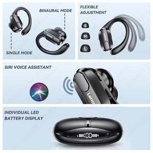 lenovo bluetooth 5.3 true wireless earphones with mic
