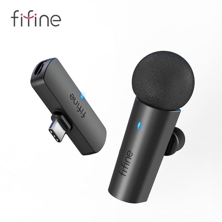 FIFINE M6 wireless lavalier recording microphone